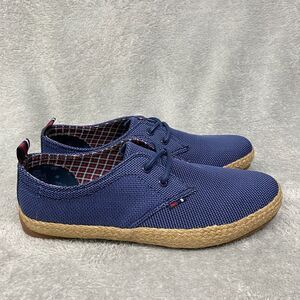 Ben Sherman Shoes Mens 8 Blue Jenson Knit‎ Oxford Lace Up Low Top